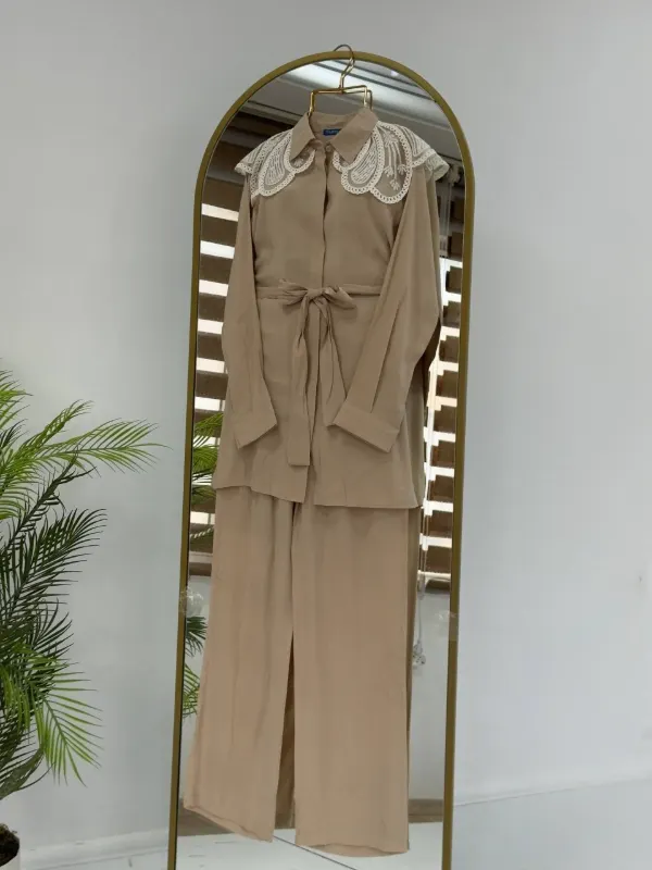 طقم نسائي أنيق ومريح من قطعتين G5038