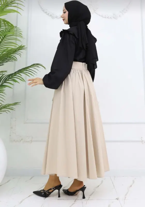 تنورة طويلة محتشمة للنساء G2880