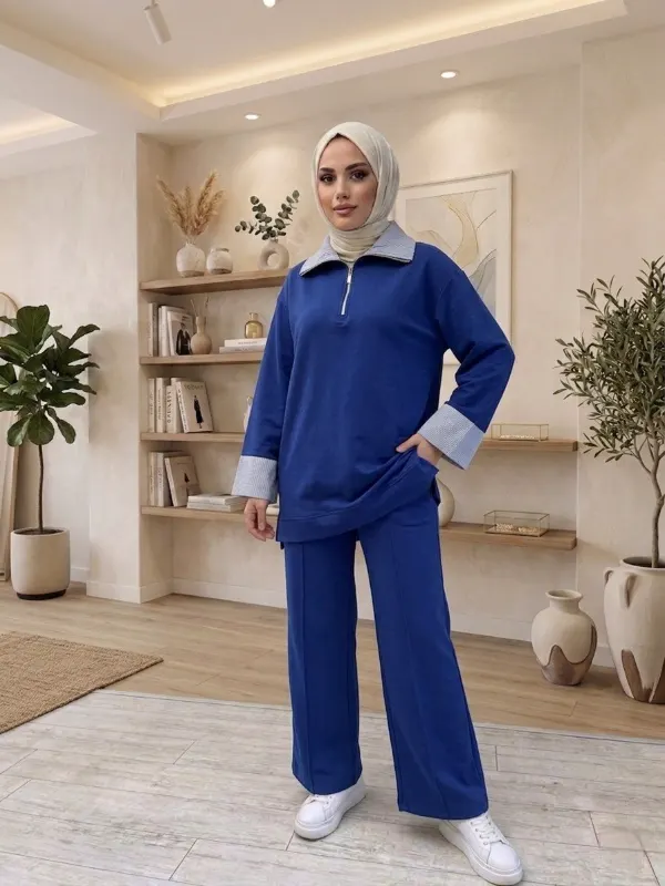 طقم نسائي محتشم من قطعتين G4880