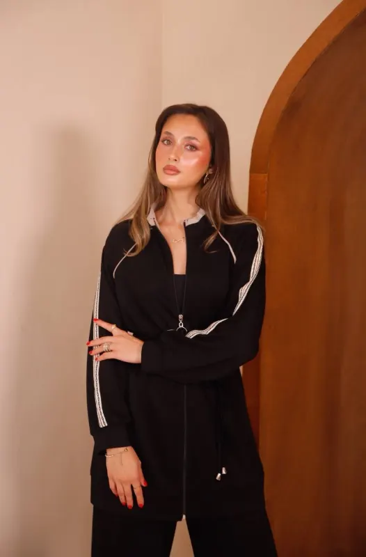 طقم بيجاما رياضي نسائي من قطعتين G6004