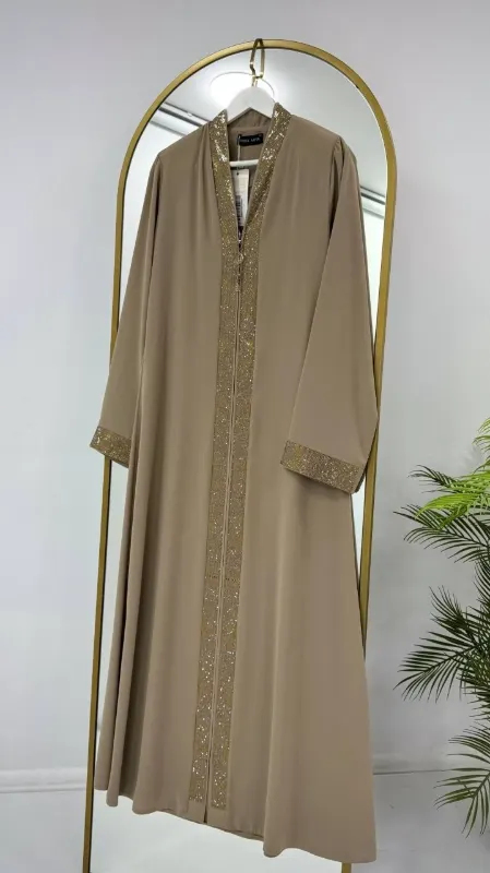 عباية بسحاب أمامي G4756