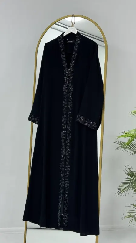 عباية بسحاب أمامي G4756
