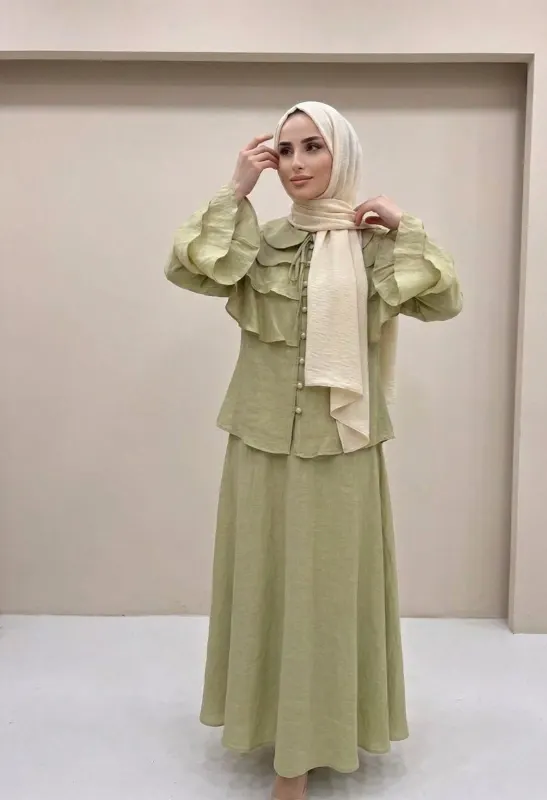 طقم نسائي محتشم من قطعتين G5120