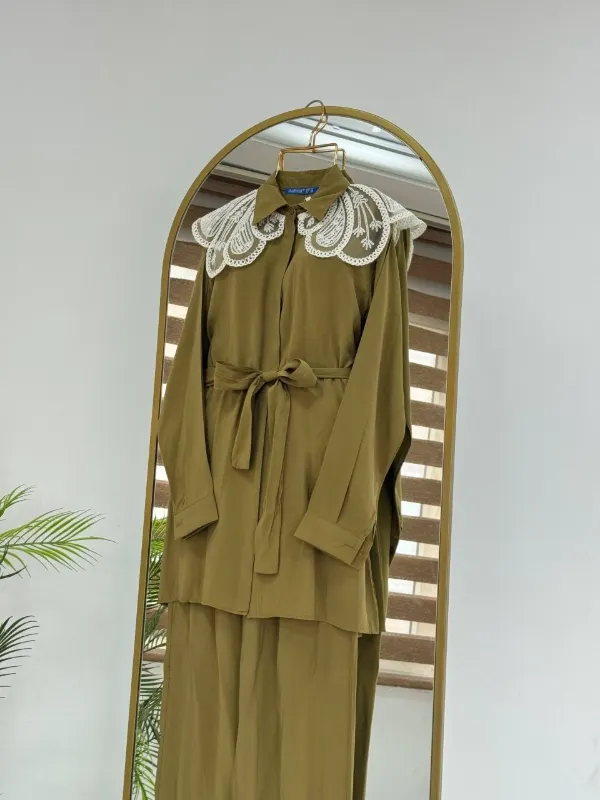 طقم نسائي أنيق ومريح من قطعتين G5038